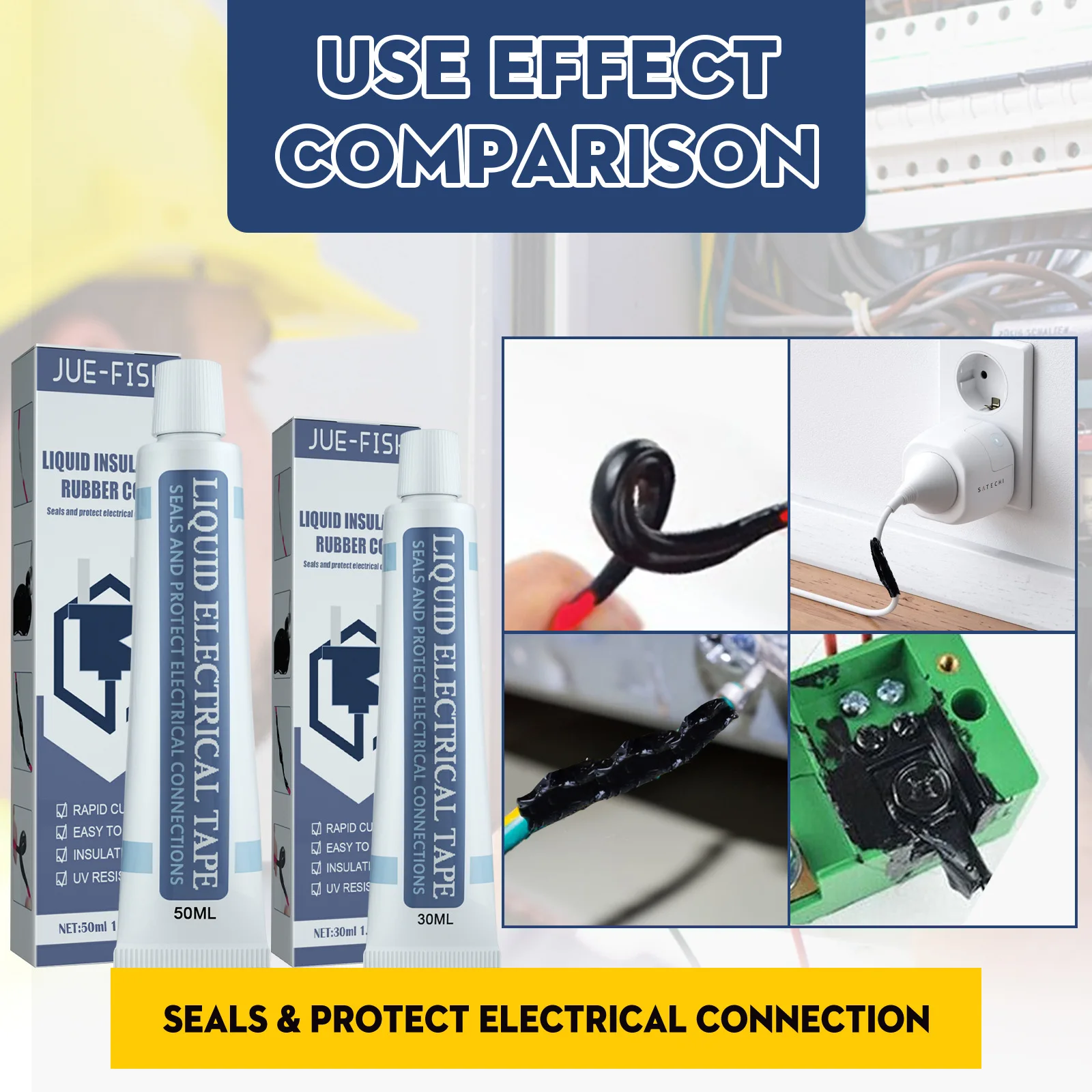 30/50 ミリリットル液体絶縁テープ修理ゴム電線ケーブルコ - Electronics Repair Tape のレビューと価格
